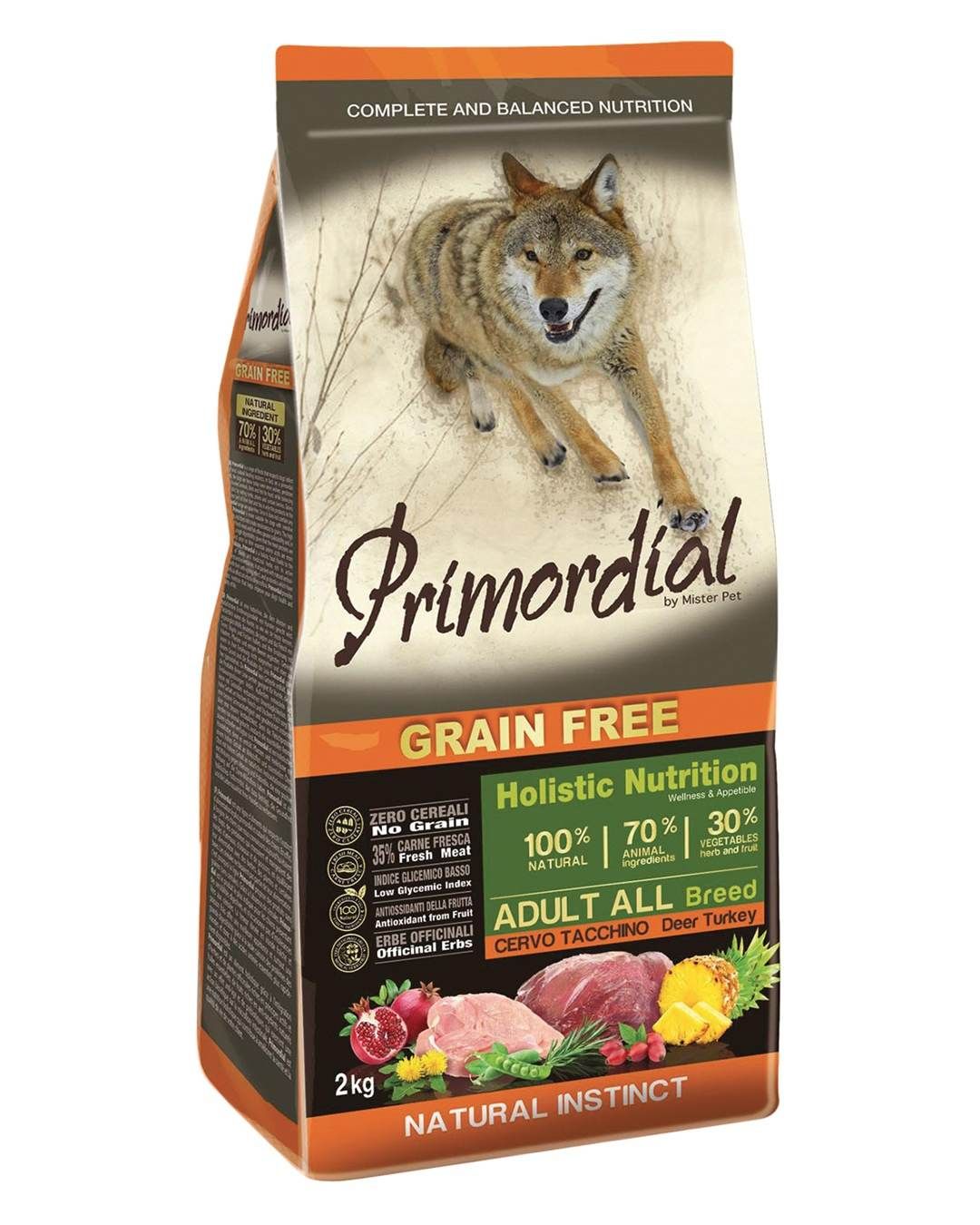Primordial Pet Food PGF Adult Deer & Turkey 12kg