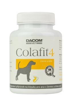 Colafit 4 na klouby pro psy černé/bílé 100tbl DACOM Pharma s.r.o.
