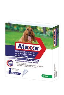 Ataxxa Spot-on Dog XL 2000mg/400mg 1x4ml KRKA
