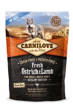 Carnilove Dog Fresh Ostrich&Lamb for Small Breed 1.5kg VAFO Carnilove Praha s.r.o.