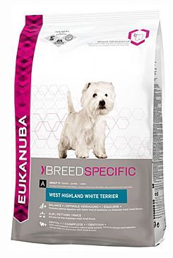 Eukanuba Dog Breed N. West High White Terrier 2,5kg Eukanuba komerční, Iams