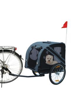 Vozík přívěsný za kolo pro psa 125x95x72cm šedá/černá Karlie Flamingo GmbH