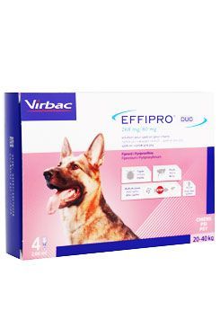 Effipro DUO Dog L (20-40kg) 268/80 mg, 4x2,68ml VIRBAC