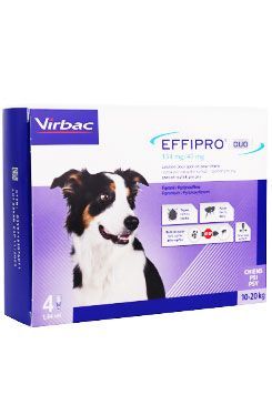 Effipro DUO Dog M (10-20kg) 134/40 mg, 4x1,34ml VIRBAC
