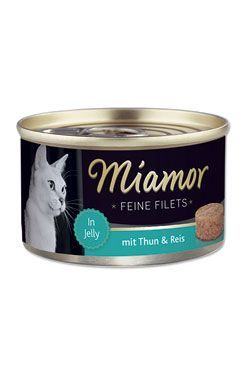 Miamor Cat Filet konzerva tuňák+rýže v želé 100g Finnern