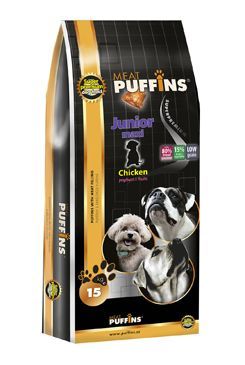 Puffins Dog Junior Maxi Chicken 15kg Extrudia a.s. Puffins
