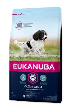 Eukanuba Dog Adult Medium 3kg Eukanuba komerční, Iams