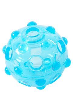 Hračka pes BUSTER Crunch Ball, světle modrá 8,25cm M KRUUSE