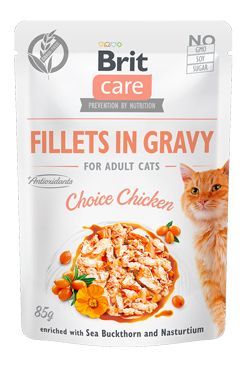 Brit Care Cat Fillets in Gravy Choice Chicken 85g VAFO Carnilove Praha s.r.o.