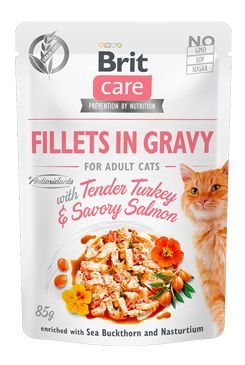 Brit Care Cat Fillets in Gravy Turkey&Salmon 85g VAFO Carnilove Praha s.r.o.