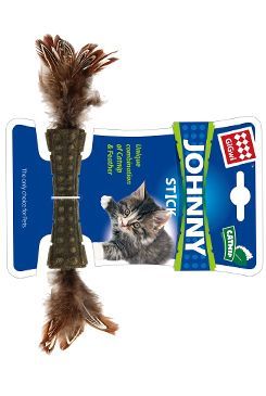 Hračka kočka GiGwi Johnny Stick Catnip s peříčky Tommi CZ s.r.o.