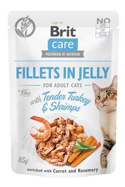 Brit Care Cat Fillets in Jelly with Turkey&Shrimps 85g VAFO Carnilove Praha s.r.o.