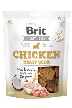 Brit Jerky Chicken with Insect Meaty Coins 200g VAFO Carnilove Praha s.r.o.