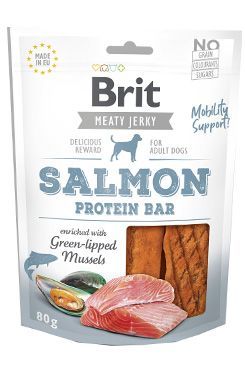Brit Jerky Salmon Protein Bar 80g VAFO Carnilove Praha s.r.o.