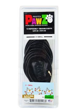 Botička ochranná Pawz kaučuk XS černá 12ks Pawz Dog Boots LLC