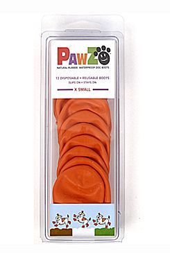 Botička ochranná Pawz kaučuk XS oranžová 12ks Pawz Dog Boots LLC