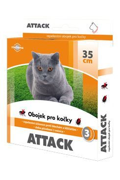 Attack obojek antiparazitární 35cm kočka Stachema CZ s.r.o.