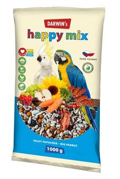 Darwin's Velký Papoušek Happy mix 1kg Darwin's pet s.r.o.