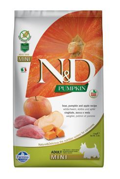 N&D Pumpkin DOG Adult Mini Boar & Apple 7kg Farmina Pet Foods - N&D