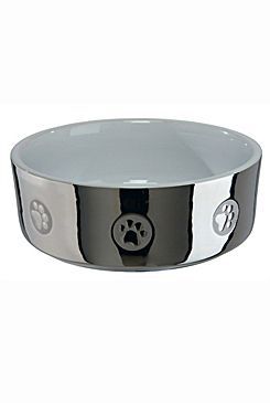 Miska keramická pes stříbrná s tlapkou 0,8l 15cm TR Trixie GmbH a Co.KG