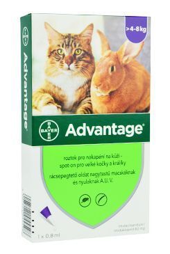 Advantage pro velké kočky a králíky 80mg 1x0,8ml BAYER Animal Health