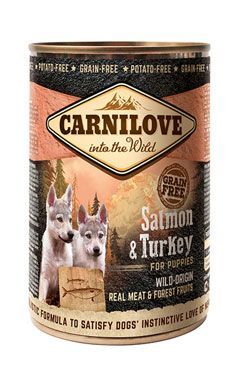 Carnilove Wild konz Meat Salmon & Turkey Puppies 400g VAFO Carnilove Praha s.r.o.