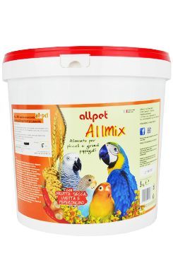 Krmivo pro Papoušky ALL MIX vaječná směs s ořechy 5kg All-Pet srl