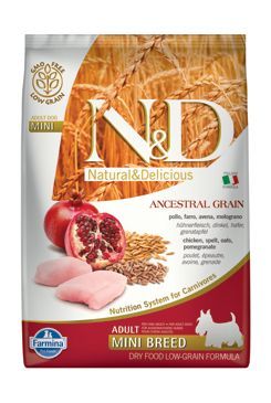 N&D LG DOG Adult Mini Chicken & Pomegranate 7kg Farmina Pet Foods - N&D