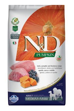 N&D Pumpkin DOG Adult M/L Lamb & Blueberry 12kg Farmina Pet Foods - N&D