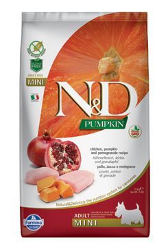 N&D Pumpkin DOG Adult Mini Chicken&Pomegranate 7kg Farmina Pet Foods - N&D