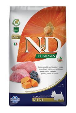 N&D Pumpkin DOG Adult Mini Lamb & Blueberry 7kg Farmina Pet Foods - N&D