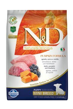 N&D Pumpkin DOG Puppy Mini Lamb & Blueberry 2,5kg Farmina Pet Foods - N&D