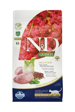 N&D Quinoa CAT Digestion Lamb & Fennel 1,5kg Farmina Pet Foods - N&D