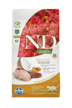 N&D Quinoa CAT Skin & Coat Quail & Coconut 1,5kg Farmina Pet Foods - N&D
