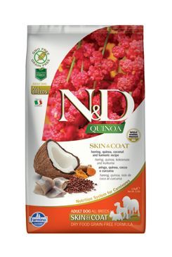 N&D Quinoa DOG Skin & Coat Herring & Coconut 2,5kg Farmina Pet Foods - N&D