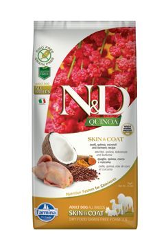 N&D Quinoa DOG Skin & Coat Quail & Coconut 7kg Farmina Pet Foods - N&D