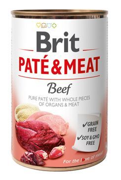 Brit Dog konz Paté & Meat Beef 400g VAFO Carnilove Praha s.r.o.