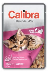 Calibra Cat kapsa Premium Kitten Turkey & Chicken100g NOVIKO AH - Calibra Vlhké krmivo