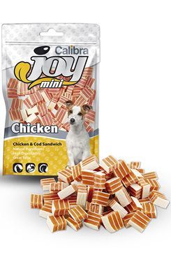 Calibra Joy Dog Mini Chicken & Cod Sandwich 70g NOVIKO AH - Calibra Pamlsky