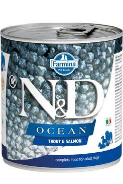 N&D DOG OCEAN Adult Trout & Salmon 285g Farmina Pet Foods - N&D konzervy