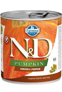 N&D DOG PUMPKIN Adult Venison & Pumpkin 285g Farmina Pet Foods - N&D konzervy