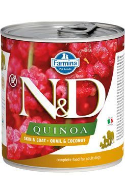 N&D DOG QUINOA Adult Quail & Coconut 285g Farmina Pet Foods - N&D konzervy