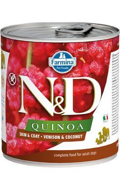 N&D DOG QUINOA Adult Venison & Coconut 285g Farmina Pet Foods - N&D konzervy