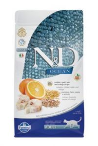 N&D OCEAN CAT LG Adult Codfish & Orange 1,5kg Farmina Pet Foods - N&D