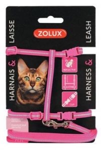 Postroj kočka s vodítkem 1,2m růžový Zolux Zolux S.A.S.