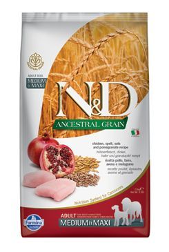 N&D LG DOG Adult M/L Chicken & Pomegranate 2,5kg Farmina Pet Foods - N&D