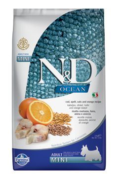 N&D OCEAN DOG LG Adult Mini Codfish & Orange 2,5kg Farmina Pet Foods - N&D