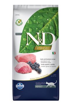 N&D PRIME CAT Adult Lamb & Blueberry 10kg Farmina Pet Foods - N&D