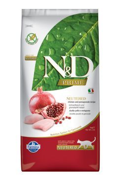 N&D PRIME CAT Neutered Chicken&Pomegranate 5kg Farmina Pet Foods - N&D