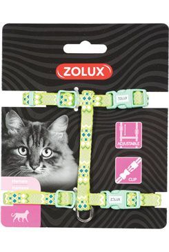 Postroj kočka ETHNIC nylon zelený Zolux Zolux S.A.S.